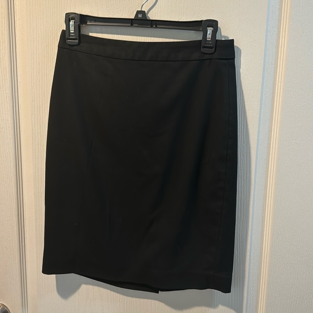 Simple black pencil skirt